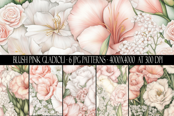 Blush Pink Gladioli Seamless Patterns: A Practical Evaluation for Digital Designers