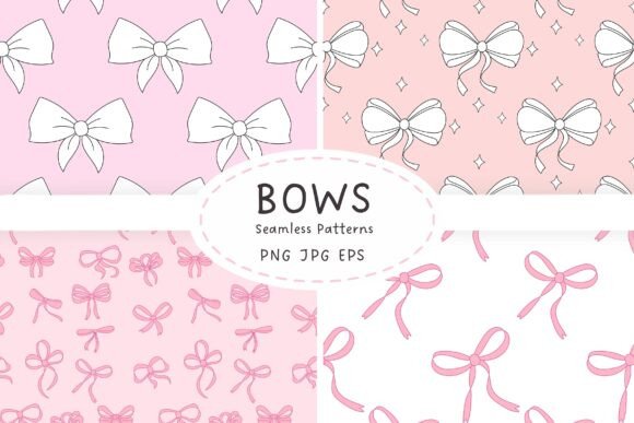 Cute Seamless Bow Patterns