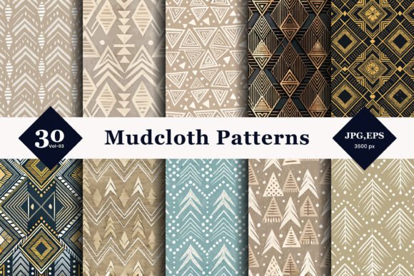 Embracing Global Heritage: The Art and Utility of Mudcloth Style Seamless Patterns 03