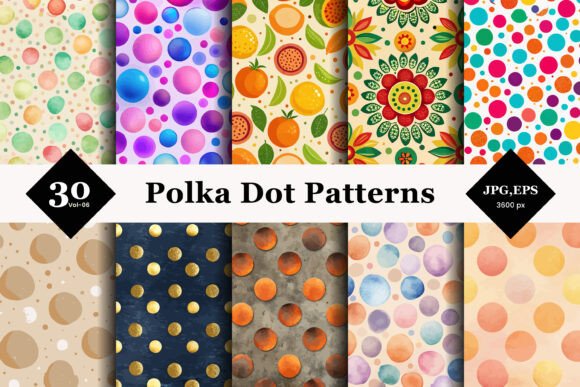 Evaluating Polka Dot Seamless Patterns 06 for Modern Design Projects