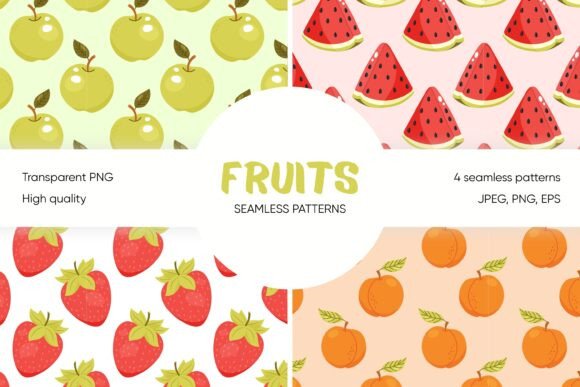 Evaluating Summer Fruit Seamless Patterns for Surface Design and Digital Projects