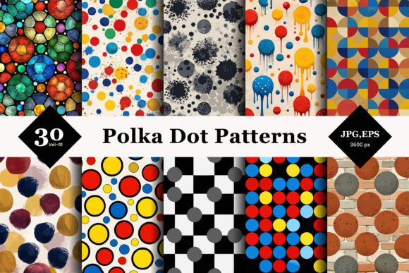 Polka Dot Seamless Patterns 01: Bringing Retro Charm to Modern Projects