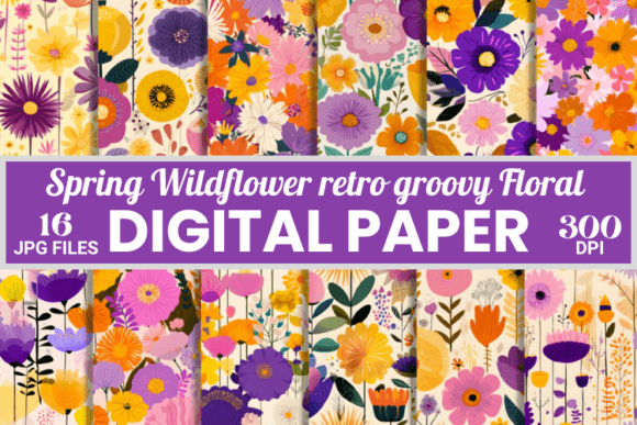 Revitalizing Digital Design: The Aesthetic and Utility of Spring Wildflower Groovy Floral Patterns in 2025