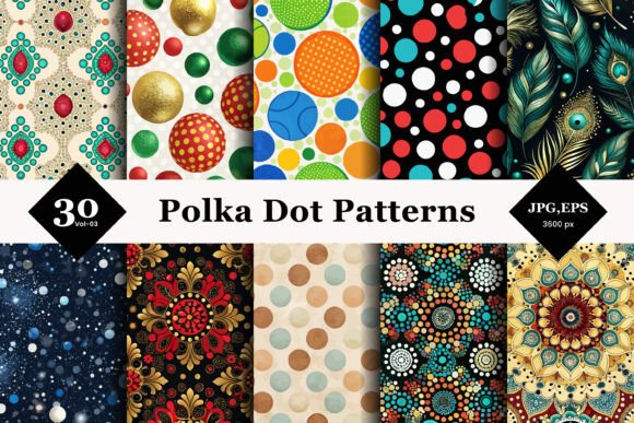 The Art of Repetition: How Polka Dot Seamless Patterns 03 Can Transform Your Creative Projects