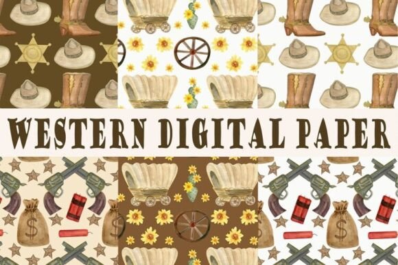 Western Digital Paper, Seamless Patterns